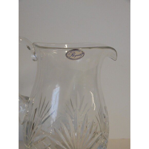 VINTAGE Rogaska Cut Crystal Serving Pitcher 7.5 " H Yugoslavia - Picture 3 of 11